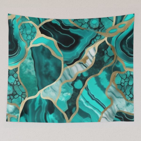 Item preview, Light Green Marble Geodes and Texture with Gold Flecks designed and sold by BirdsnStuff.