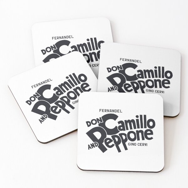 Item preview, Don Camillo and Peppone Typography Design - Classic Italian Cinema Art designed and sold by Boogosh.