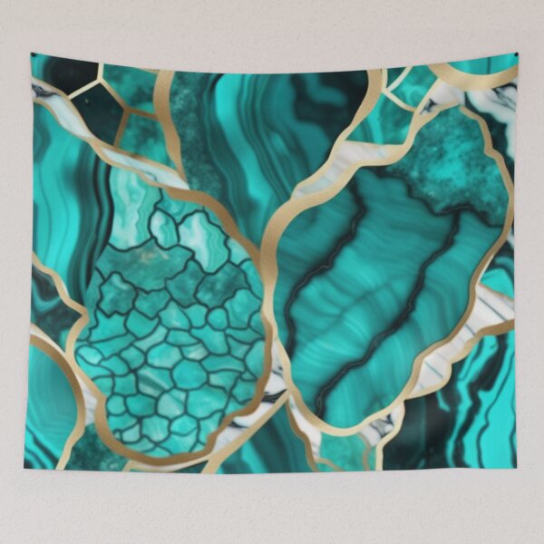 Item preview, Light Green Marble Geodes and Texture with Gold Flecks designed and sold by BirdsnStuff.