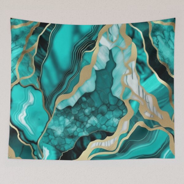 Item preview, Light Green Marble Geodes and Texture with Gold Flecks designed and sold by BirdsnStuff.