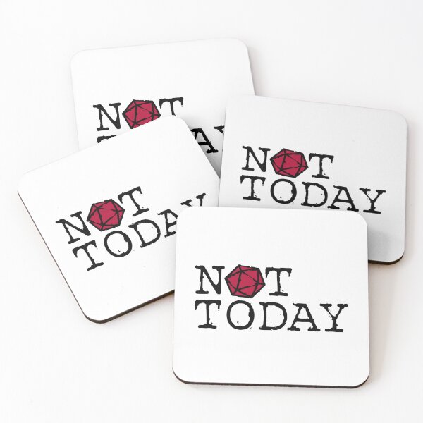 Item preview, Not Today D20 designed and sold by Nelson-Elroy.