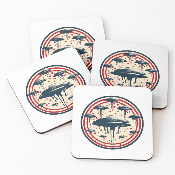 Item preview, UFOs over the USA - Jackson Pollock style designed and sold by Totalthrive.