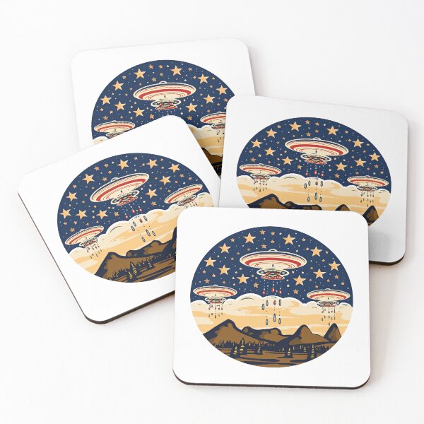 Item preview, UFOs over the USA 2 - Jackson Pollock style designed and sold by Totalthrive.