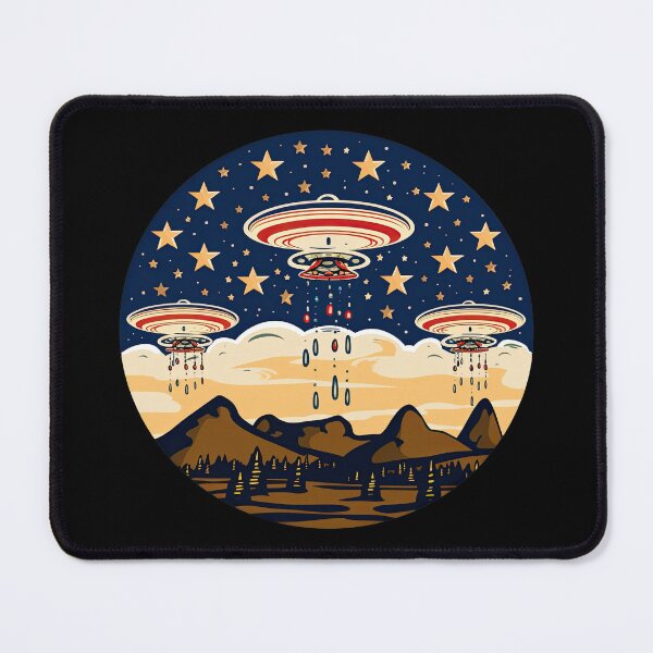 Item preview, UFOs over the USA 2 - Jackson Pollock style designed and sold by Totalthrive.