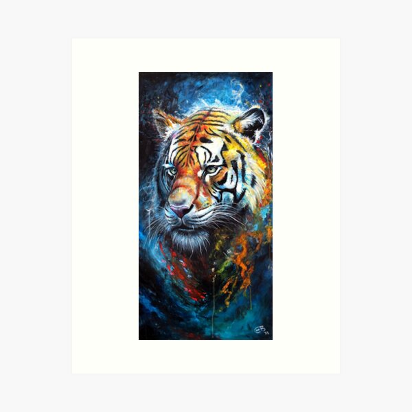 the powerful tiger spiritual guide Art Print