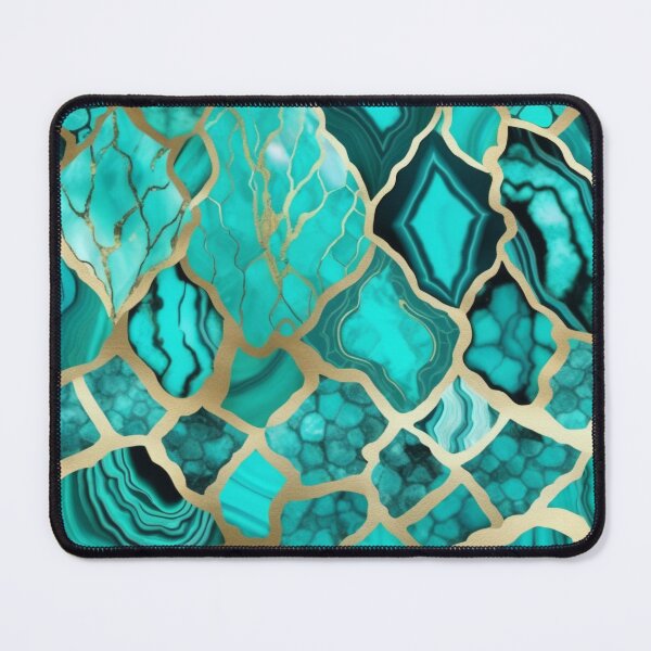 Item preview, Light Green Marble Geodes and Texture with Gold Flecks designed and sold by BirdsnStuff.