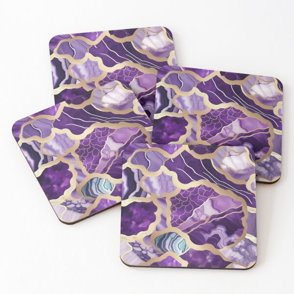 Item preview, Light Purple Marble Geodes and Texture with Gold Flecks designed and sold by BirdsnStuff.