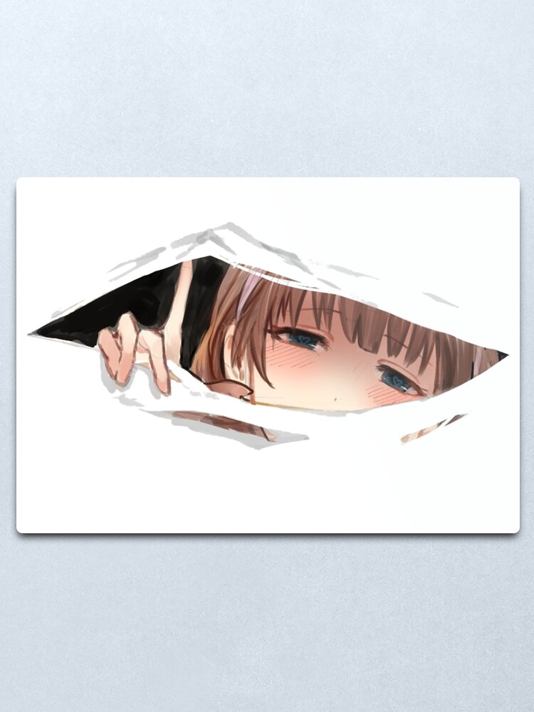 ANIME GIRL WITH HEART PUPILS PEEKING ANIME GIRL WITH HEART PUPILS PEEKING