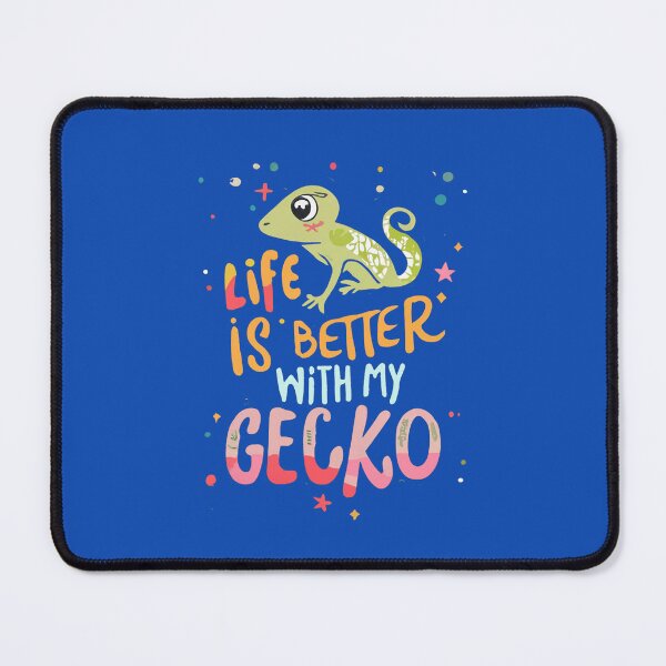 Item preview, life is better with my gecko, gecko lover, pet, cute gecko, funny designed and sold by bubblylive.