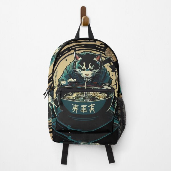 Item preview, Shogun Ninja Ramen Cat Slurping Noodles designed and sold by HideTheInsanity.