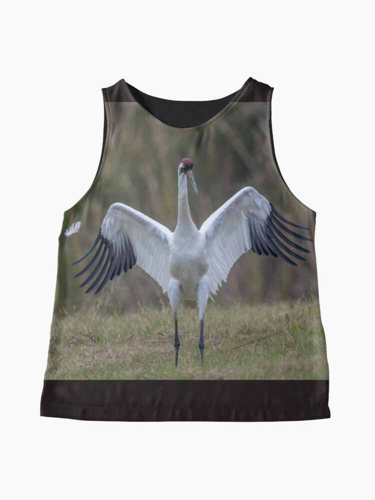 Thumbnail 4 of 6, Sleeveless Top, Whooping crane feather designed and sold by Puttaswamy Ravishankar.