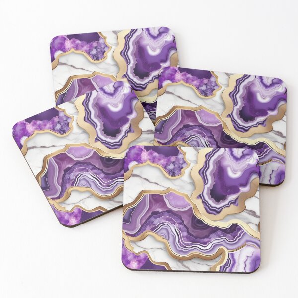 Item preview, Light Purple Marble Geodes and Texture with Gold Flecks designed and sold by BirdsnStuff.