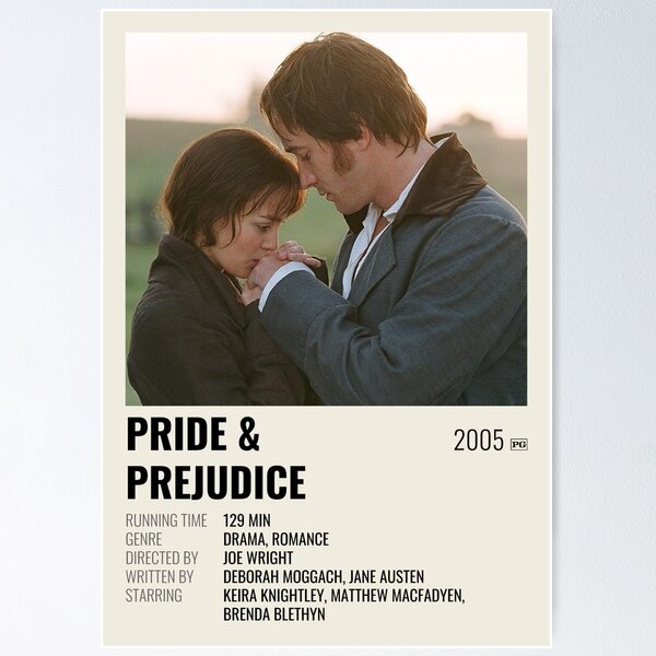 Item preview, Pride and Prejudice (2005) Movie Poster designed and sold by HansineKarlsen.