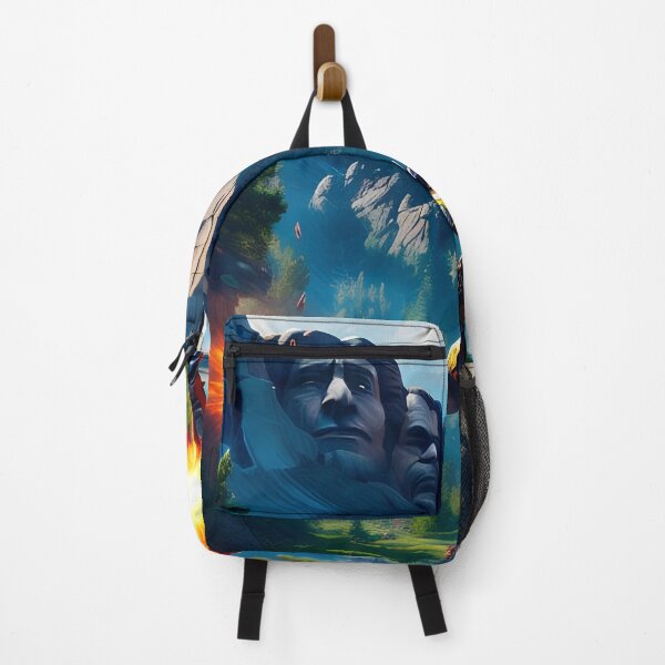 Item preview, Robot fighting at Mount Rushmore National Memorial, South Dakota designed and sold by thongbon.