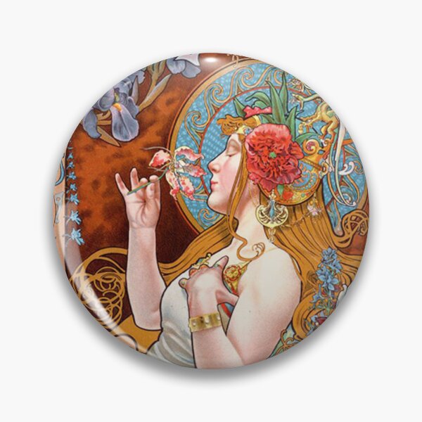 Item preview, Parfumerie Violet Art Nouveau vintage poster designed and sold by likiska.