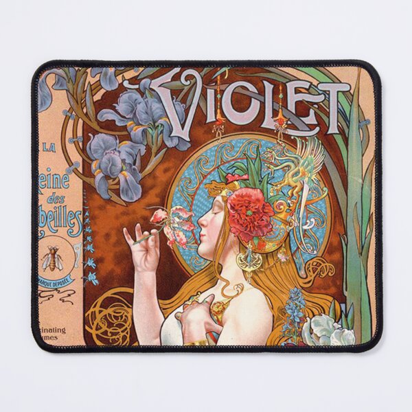 Item preview, Parfumerie Violet Art Nouveau vintage poster designed and sold by likiska.