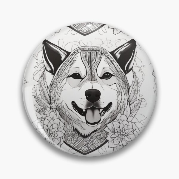 Item preview, American Akita sticking out the tongue designed and sold by Spanishsoul.