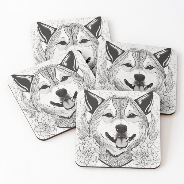 Item preview, American Akita sticking out the tongue designed and sold by Spanishsoul.