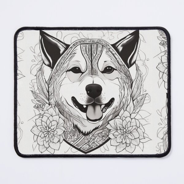 Item preview, American Akita sticking out the tongue designed and sold by Spanishsoul.
