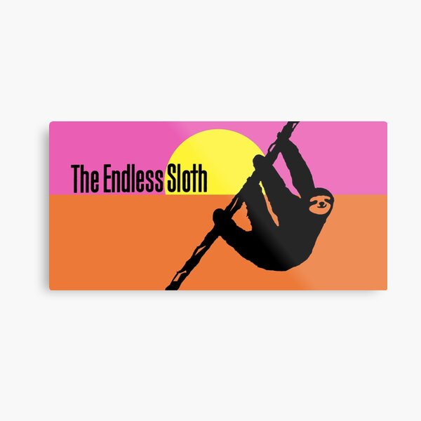Endless Summer But With Sloths Metal Print