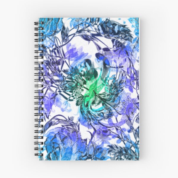 Item preview, Blue Floral pattern designed and sold by Nora Gad.