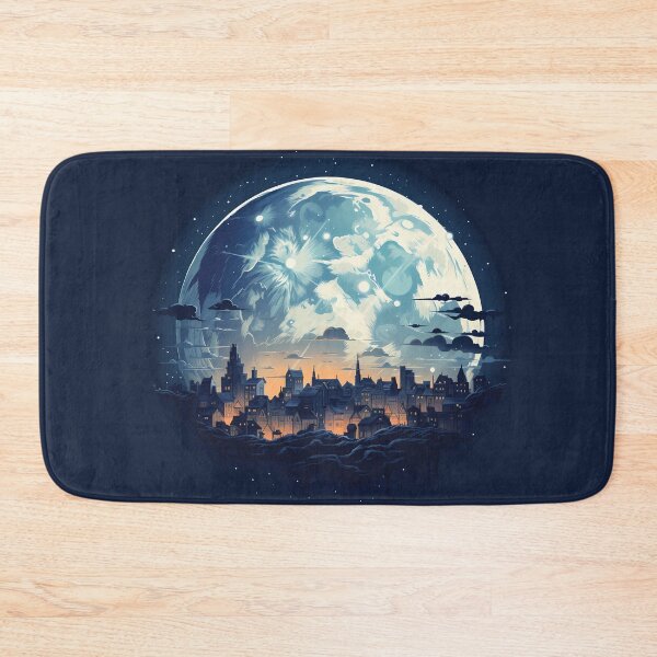 Item preview, Super Moon Illustration designed and sold by The Bla in My Brain.