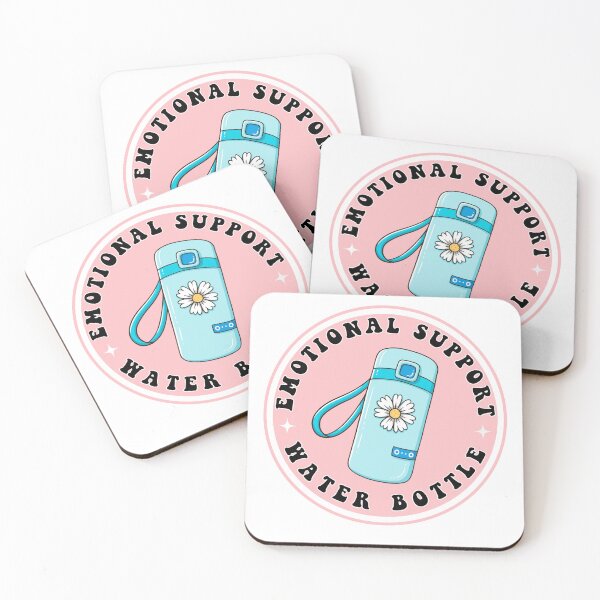 Item preview, emotional support water bottle - Pink and blue designed and sold by Ashi17.
