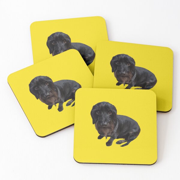 Item preview, My dog is my constant companion, loyal and true. yellow background dog designed and sold by Debsgiftware Ward.