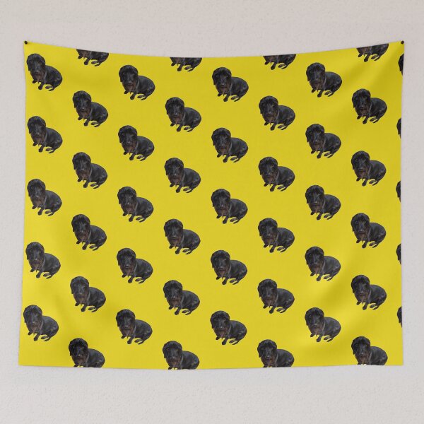 Item preview, My dog is my constant companion, loyal and true. yellow background dog designed and sold by Debsgiftware Ward.