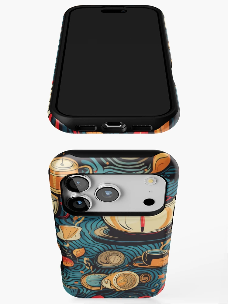 Thumbnail 3 of 4, iPhone Case, Coffe time pattern designed and sold by SmileshareShop.