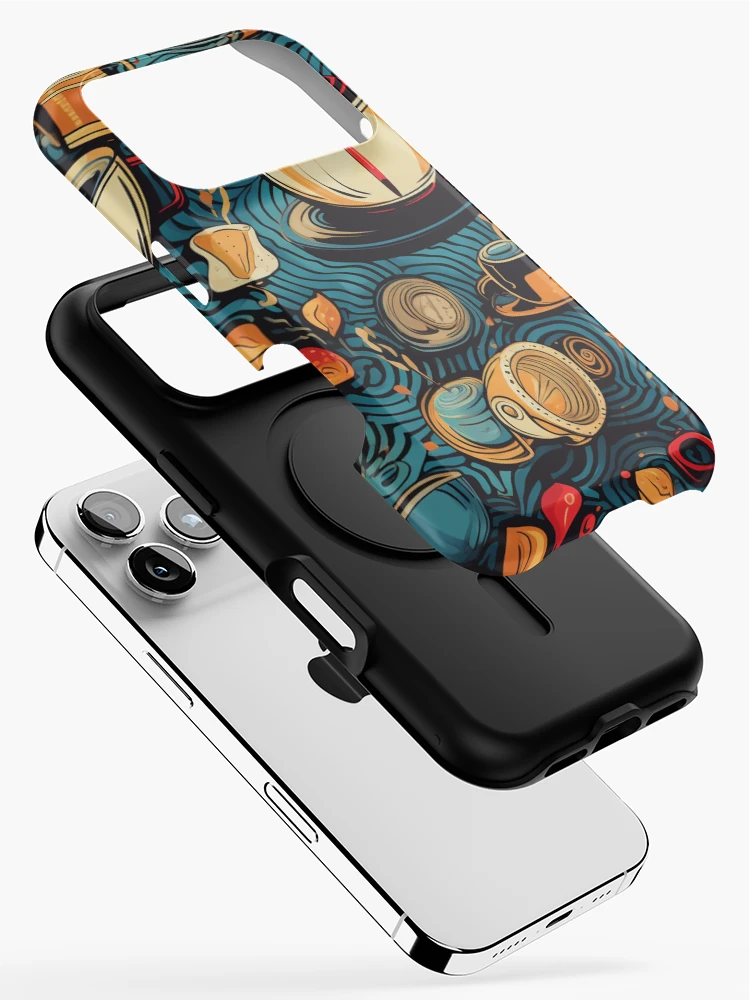 Thumbnail 2 of 4, iPhone Case, Coffe time pattern designed and sold by SmileshareShop.