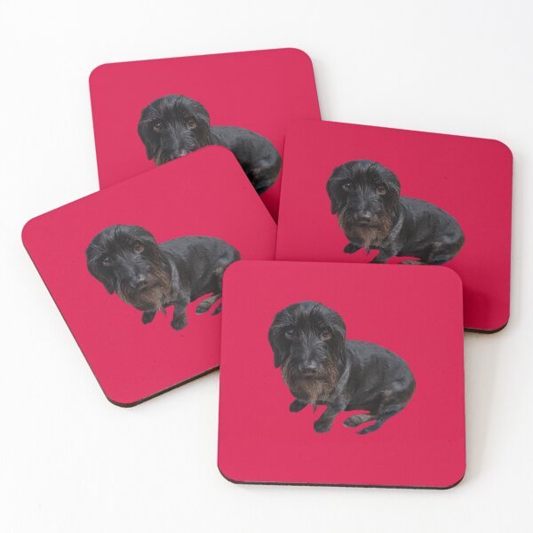 Item preview, My dog is my constant companion, loyal and true. Red background dog designed and sold by Debsgiftware Ward.