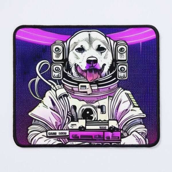 Item preview, Astronaut Dog In Cyberpunk Universe designed and sold by KalipsoArt.