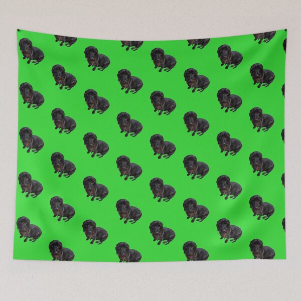 Item preview, My dog is my constant companion, loyal and true. green background dog designed and sold by Debsgiftware Ward.