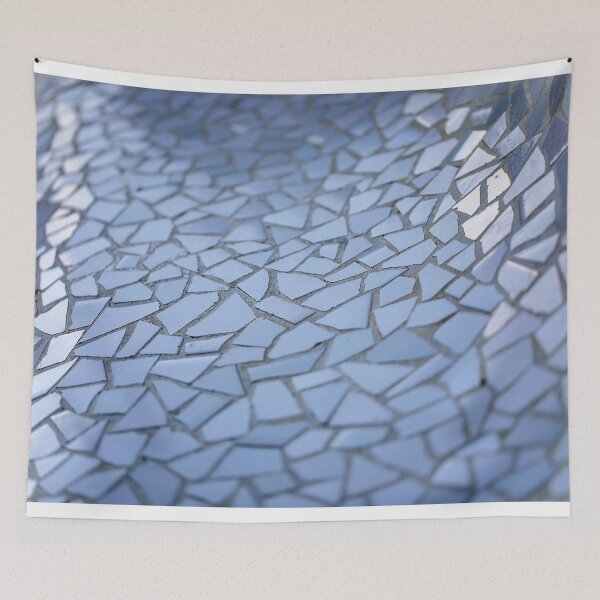 Item preview, Gaudi blue earthenware mosaic designed and sold by Nebulae-Art.