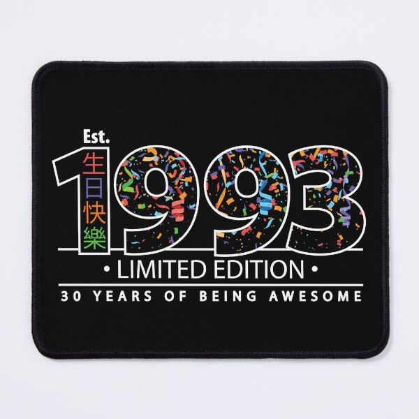 Item preview, Happy 30th Est. 1993 Limited Edition 30 Years of Being Awesome  designed and sold by PCStudio57.