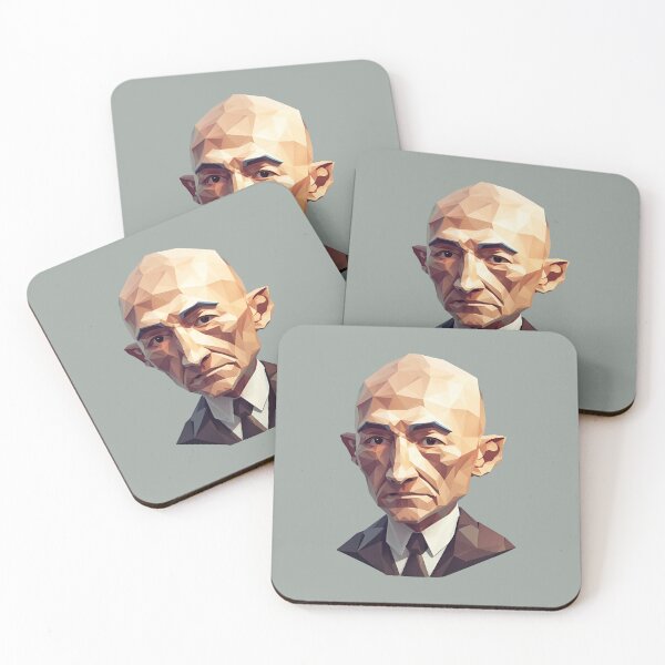 Item preview, Low Poly Oppenheimer Face designed and sold by PolygonXYZ.