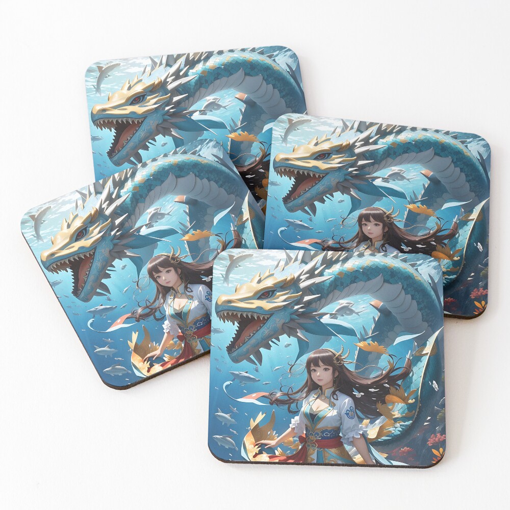 Item preview, Coasters (Set of 4) designed and sold by ROKANDESIGNART.
