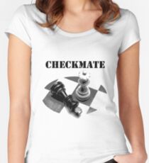 Checkmate, checkmate, bachelorette Women's Fitted Scoop T-Shirt