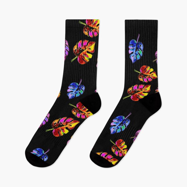 Item preview, Colorful leaves on black designed and sold by FlowerandDesing.