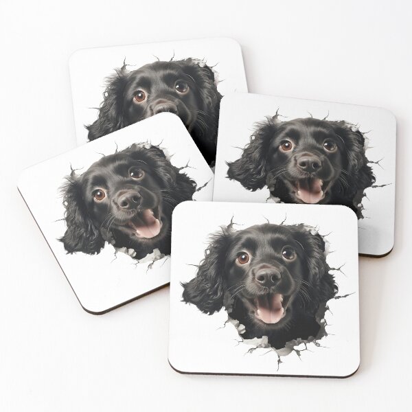 Item preview, Cocker Spaniel dog breed Popping Out of The Wall #3 designed and sold by DogDigiArt.