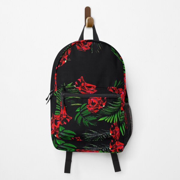 Item preview, Red roses and fern leaves designed and sold by FlowerandDesing.