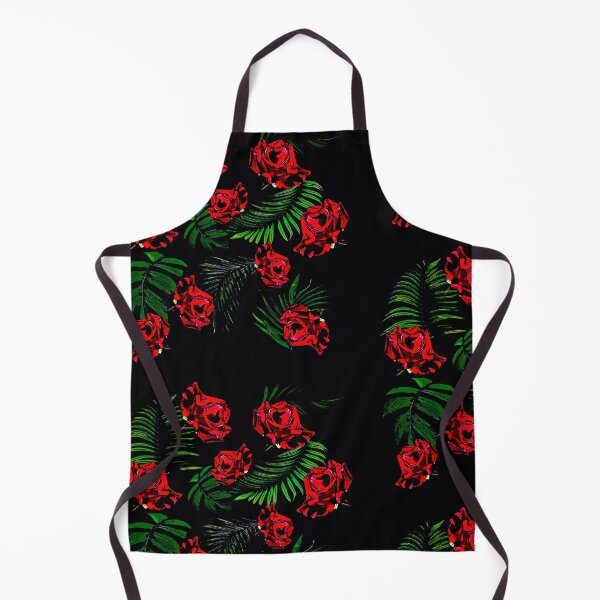 Item preview, Red roses and fern leaves designed and sold by FlowerandDesing.