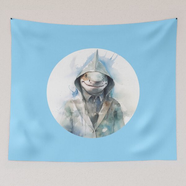 Item preview, shark on board designed and sold by hhh-art.