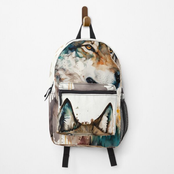 Item preview, Wolf in Nature - watercolor 2 designed and sold by Art by Lilia.