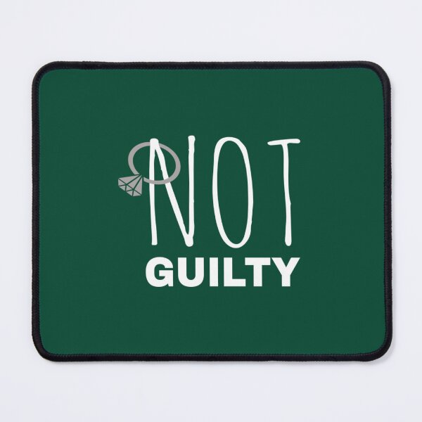 Item preview, Not Guilty And An Engagement Ring On Black funfun17 designed and sold by MeksApparell.