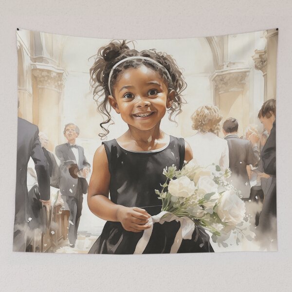 Item preview, Graceful Flowergirl designed and sold by CastleBySea.