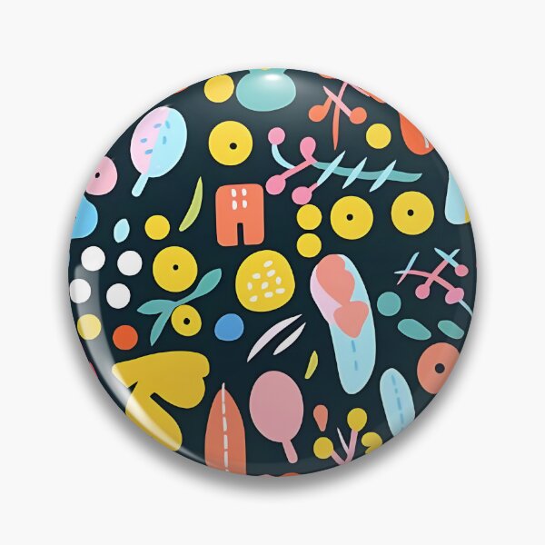 Item preview, "Colorful Corners: Objects on Black Background" designed and sold by ArrangedDesigns.