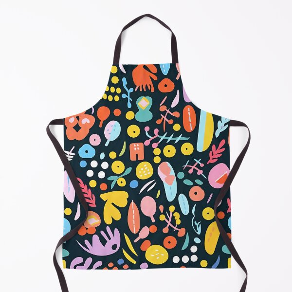 Item preview, "Colorful Corners: Objects on Black Background" designed and sold by ArrangedDesigns.