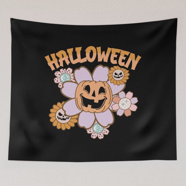 Item preview, Halloween Witching Night: Orange Pumpkin in a Haunted Garden designed and sold by Theartofawesome.